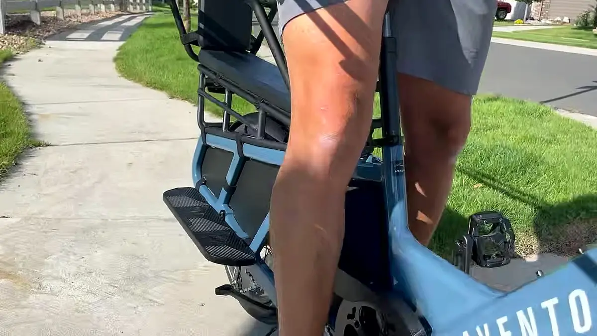 Aventon Abound during Will's test ride