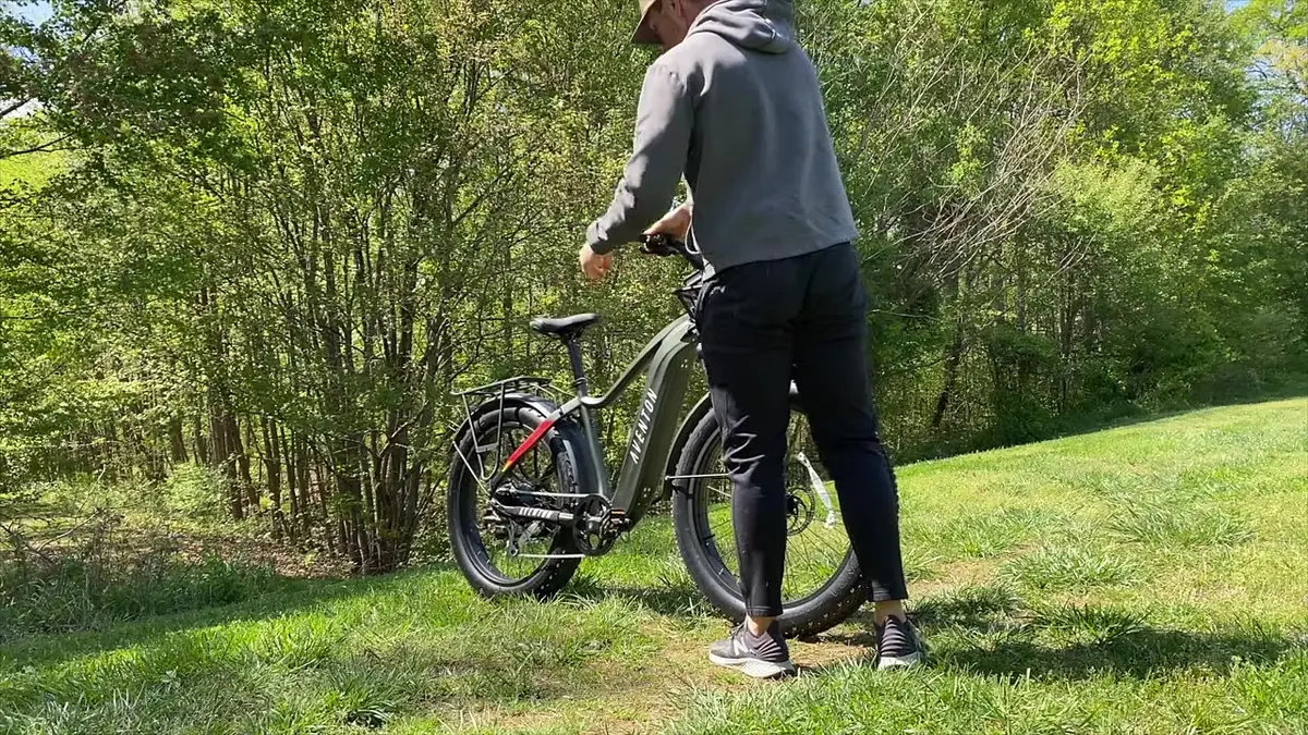 Aventon Aventure (1st gen) during Will's test ride