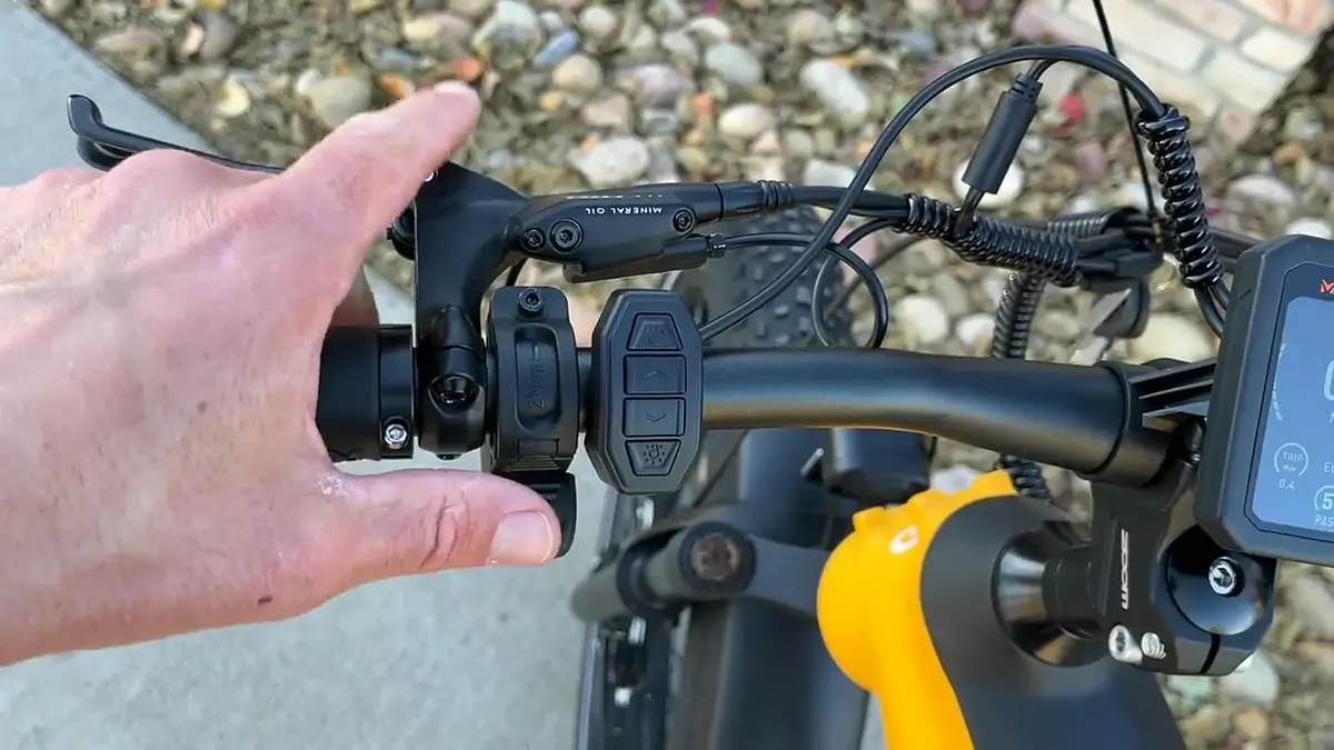 Mokwheel Obsidian during Will's test ride