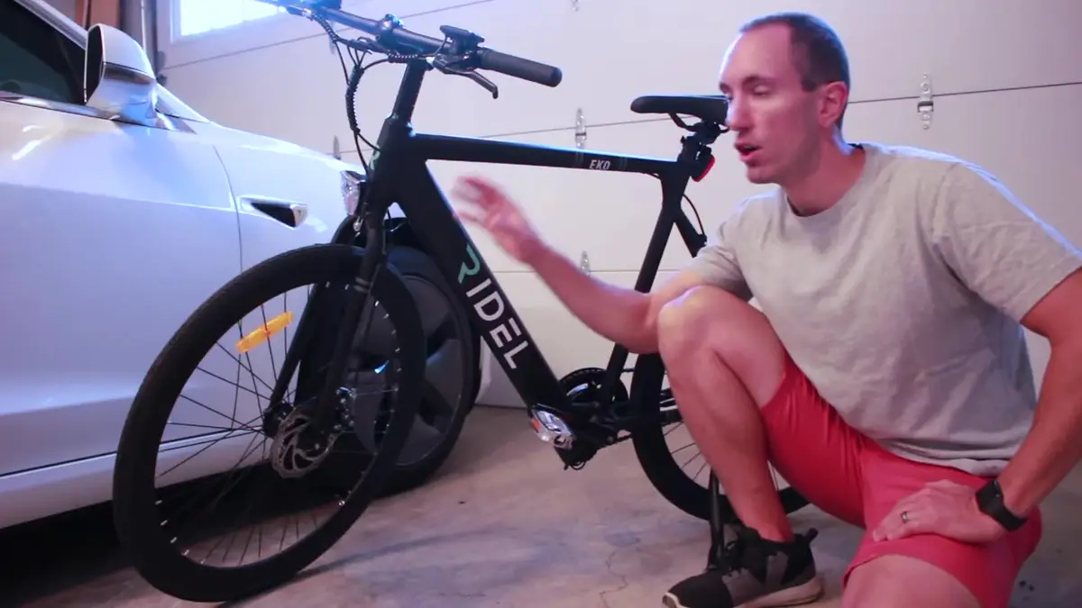 Ridel EKO during Will's test ride