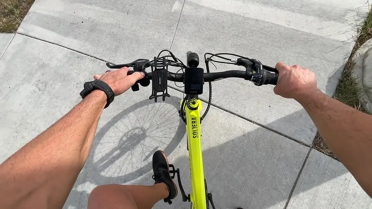 Aventon Soltera 2 during Will's test ride