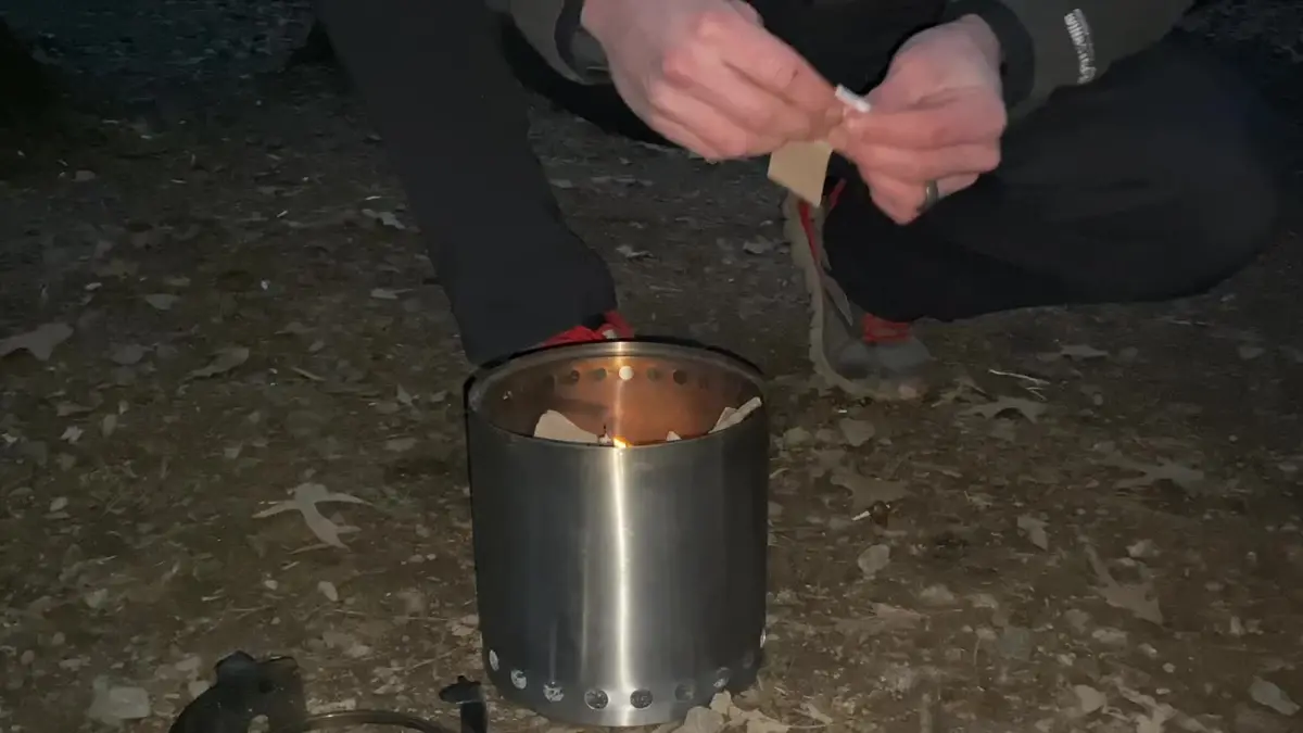 Solo Stove Campfire, frame from Will's review video