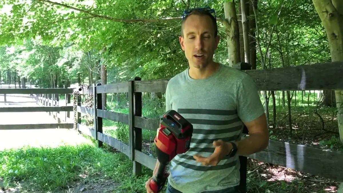 Toro 60V String Trimmer, frame from Will's review video
